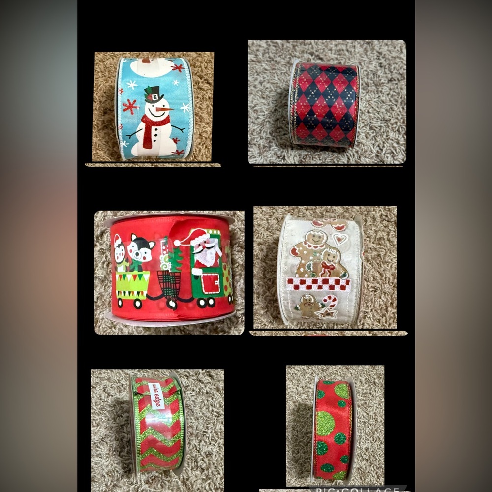 Festive Holiday Ribbon Set